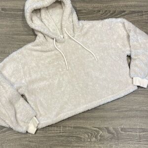 Forever 21 Crop Fleece Hoodie